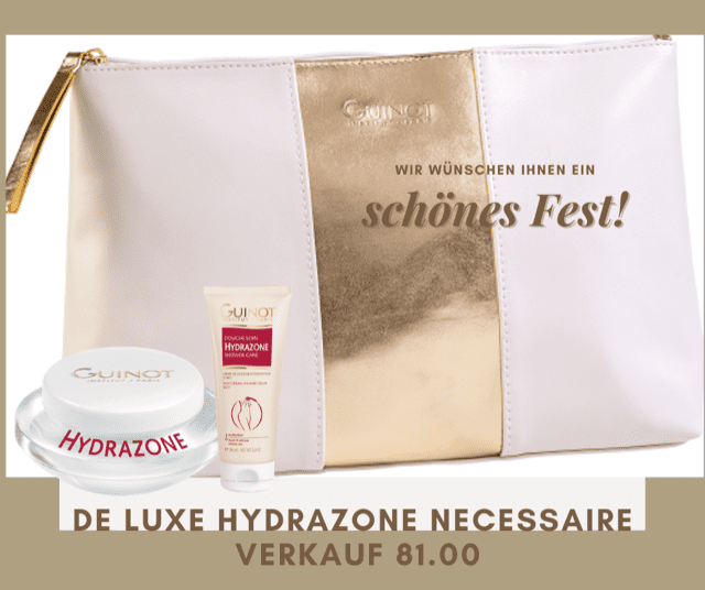 GUINOT Hydrazone Peaux Déshydratées 50ml, Neccessaire & Douche Mirific 100ml